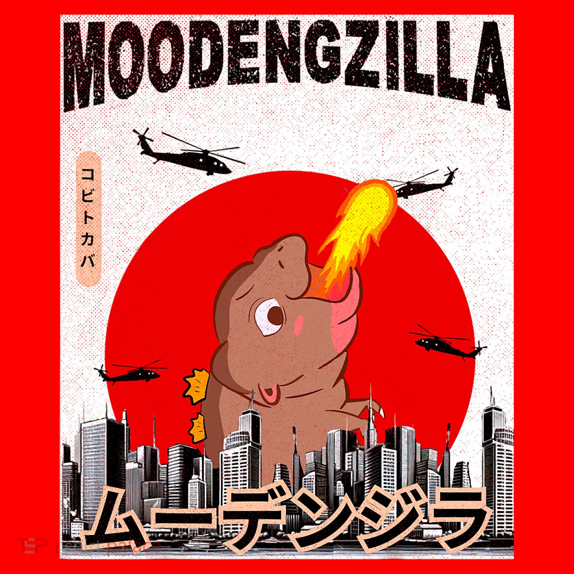 Moo Deng Pygmy Hippopotamus Funny Moodengzilla Santa Hat