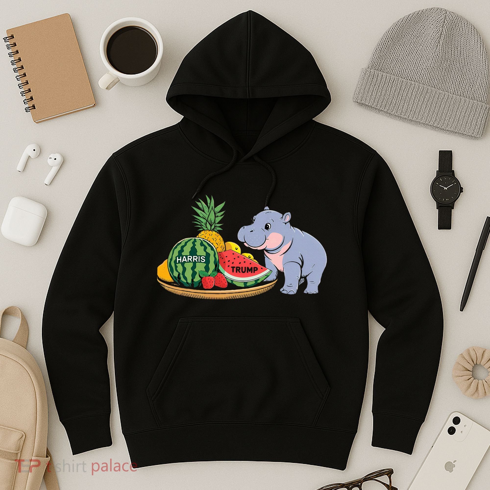 Moo Deng Predicts Donald Trump Will Win Us Election Hoodie