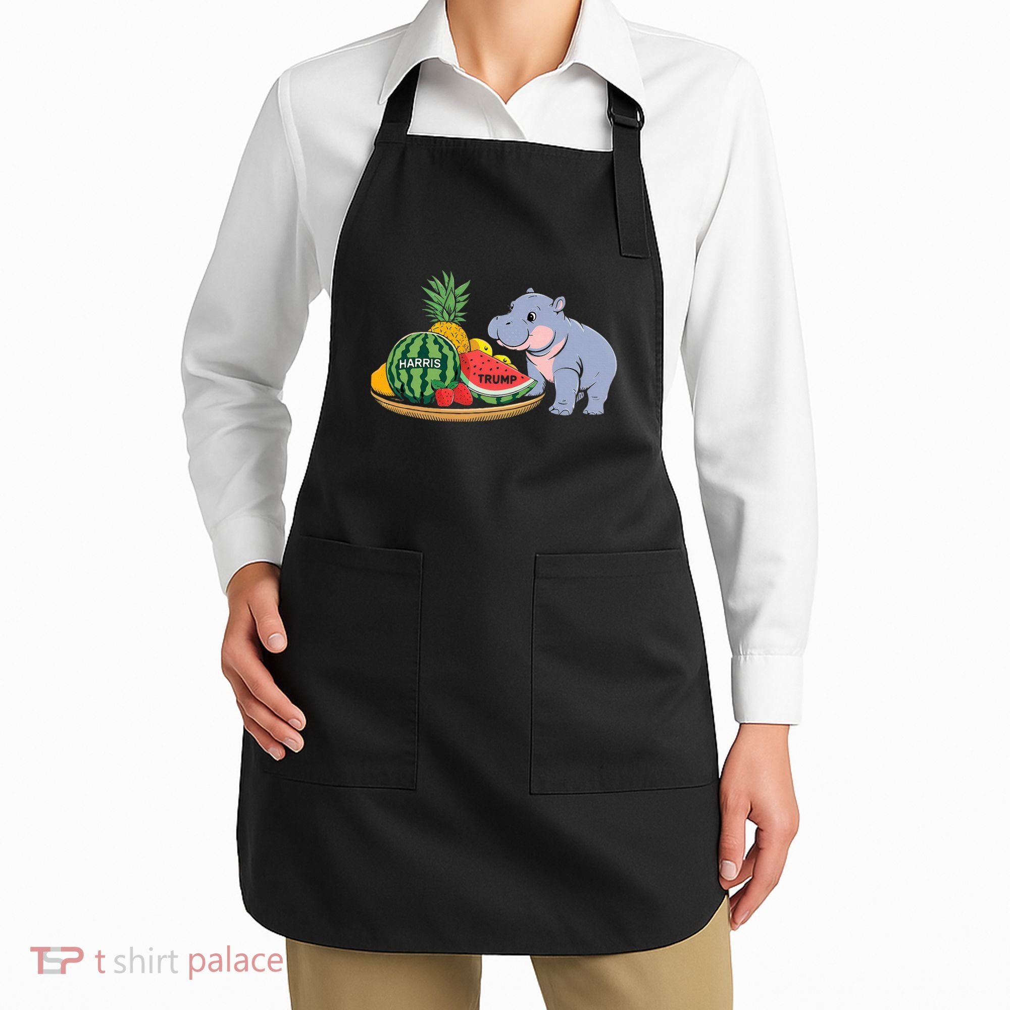 Moo Deng Predicts Donald Trump Will Win Us Election Apron