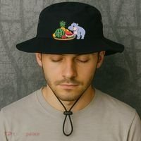 Moo Deng Predicts Donald Trump Will Win Us Election Bucket Hat thumb 2