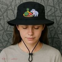 Moo Deng Predicts Donald Trump Will Win Us Election Bucket Hat thumb 3
