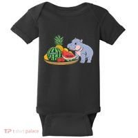 Moo Deng Predicts Donald Trump Will Win Us Election Baby Bodysuit thumb 0