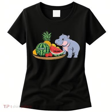 Moo Deng Predicts Donald Trump Will Win Us Election Women's T-Shirt