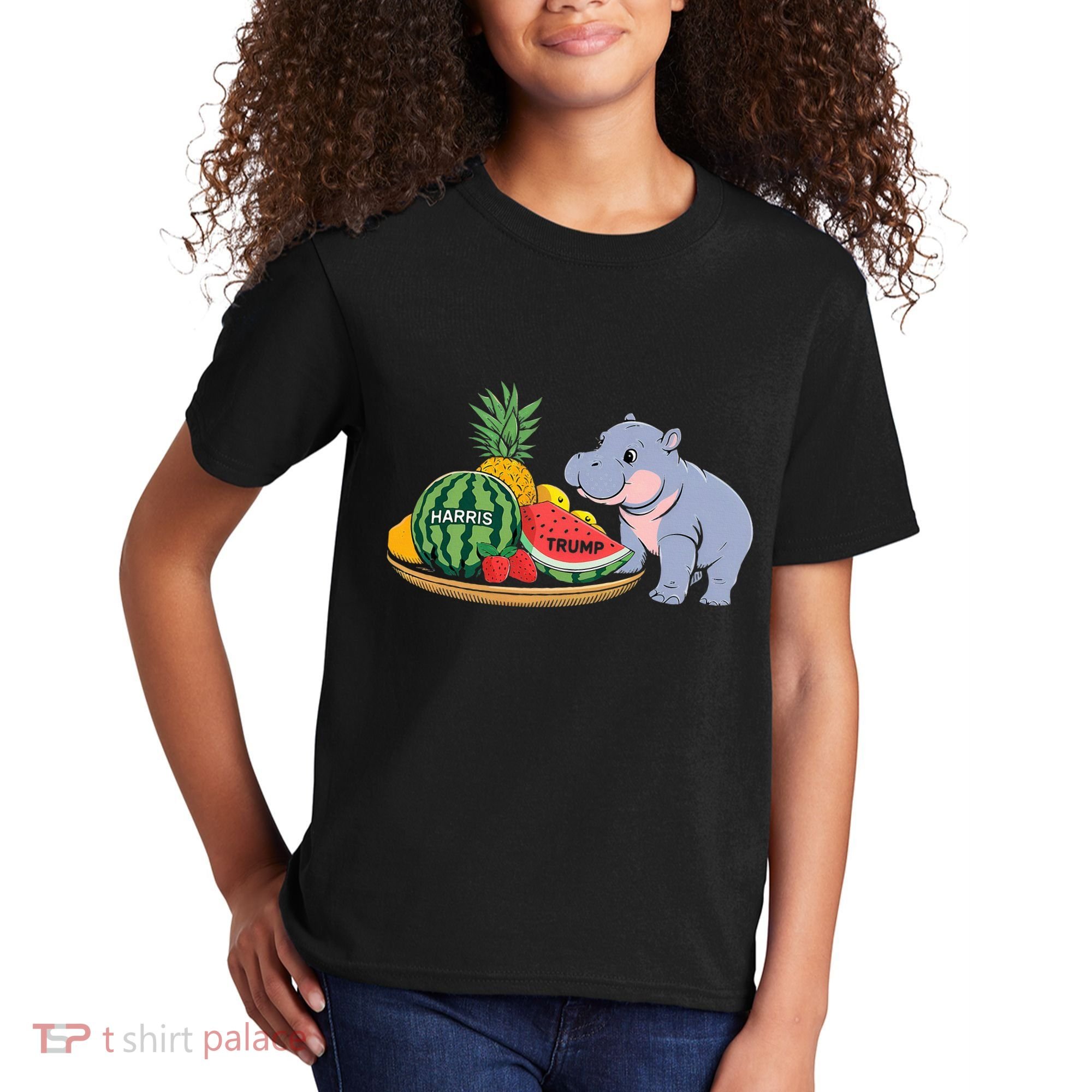 Moo Deng Predicts Donald Trump Will Win Us Election Kids T-Shirt