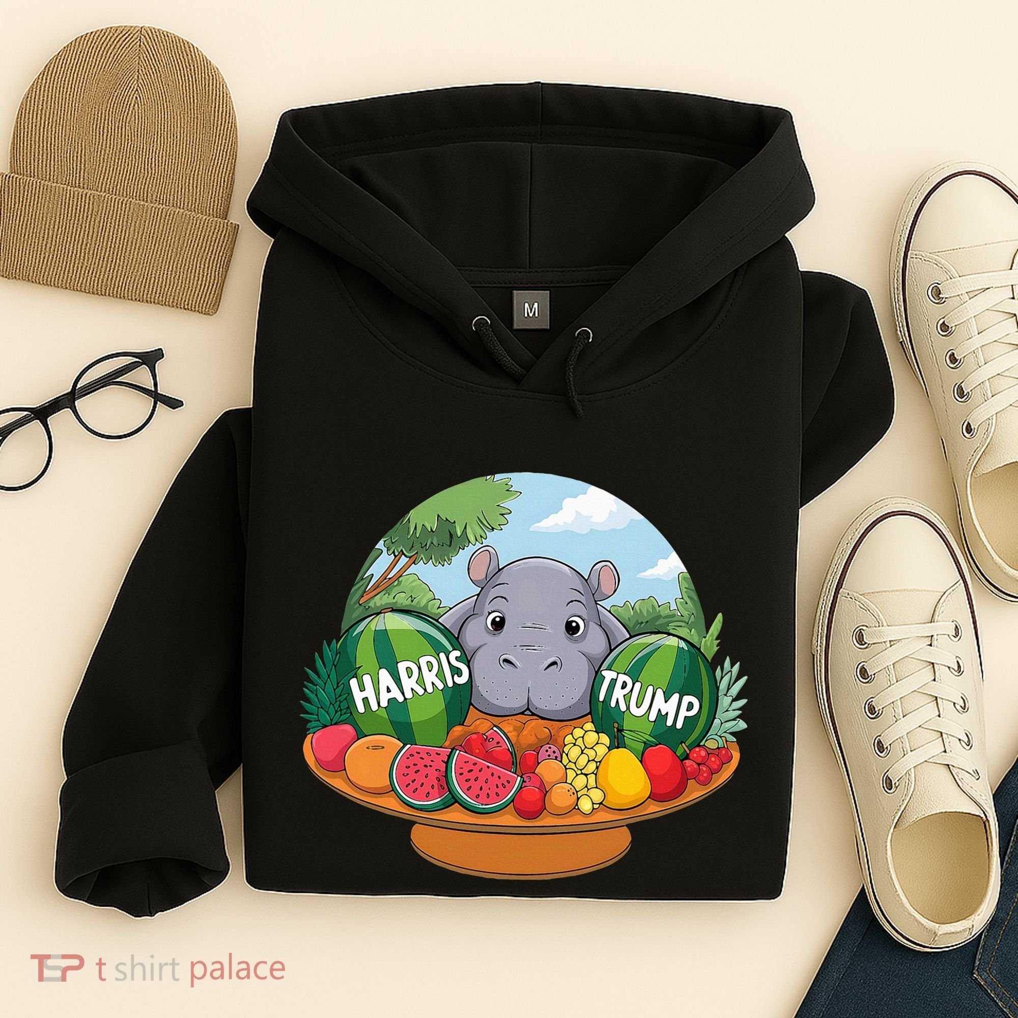 Moo Deng Predicts Donald Trump Will Win Us Election Hoodie