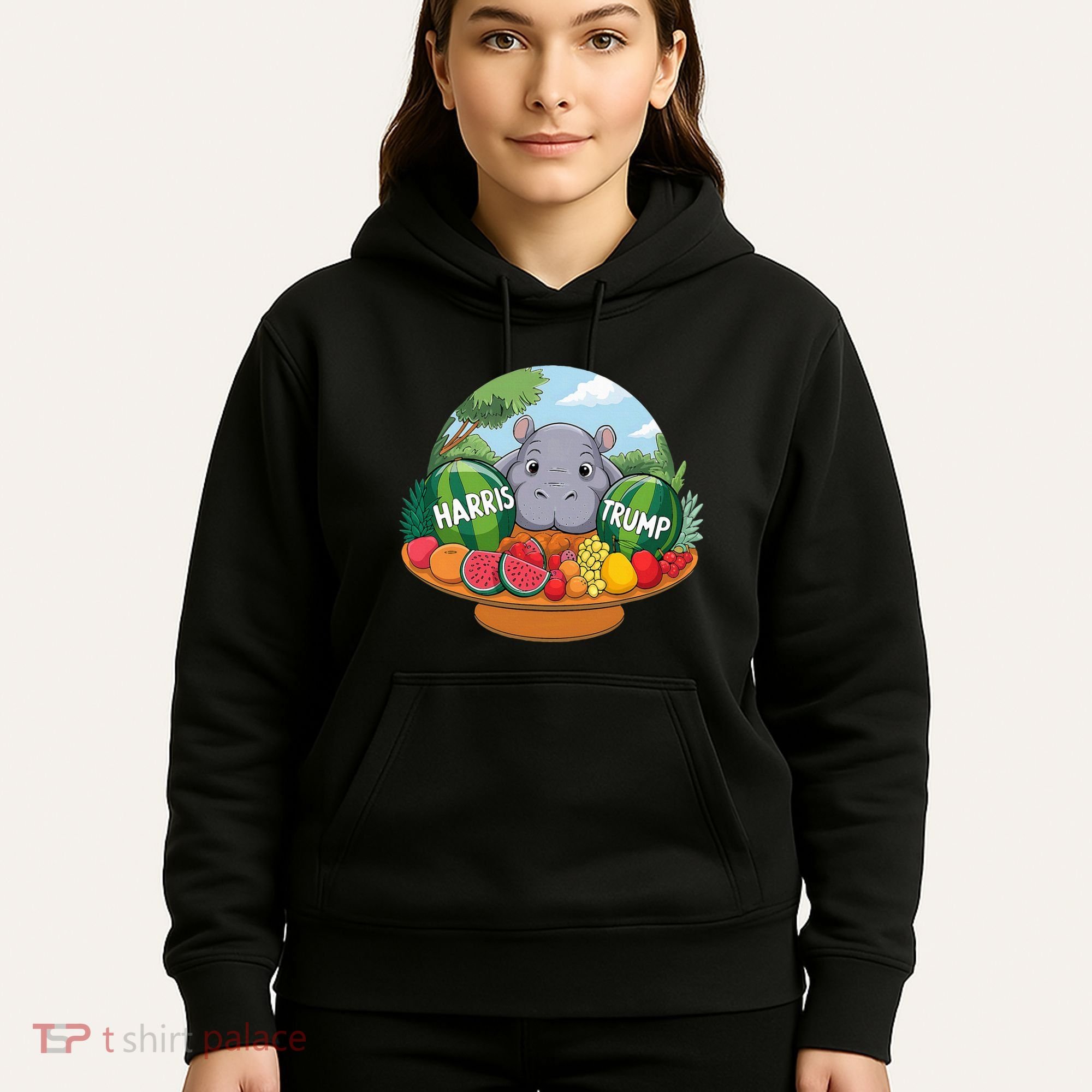 Moo Deng Predicts Donald Trump Will Win Us Election Hoodie