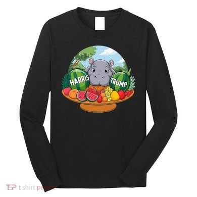 Moo Deng Predicts Donald Trump Will Win Us Election Long Sleeve Shirt