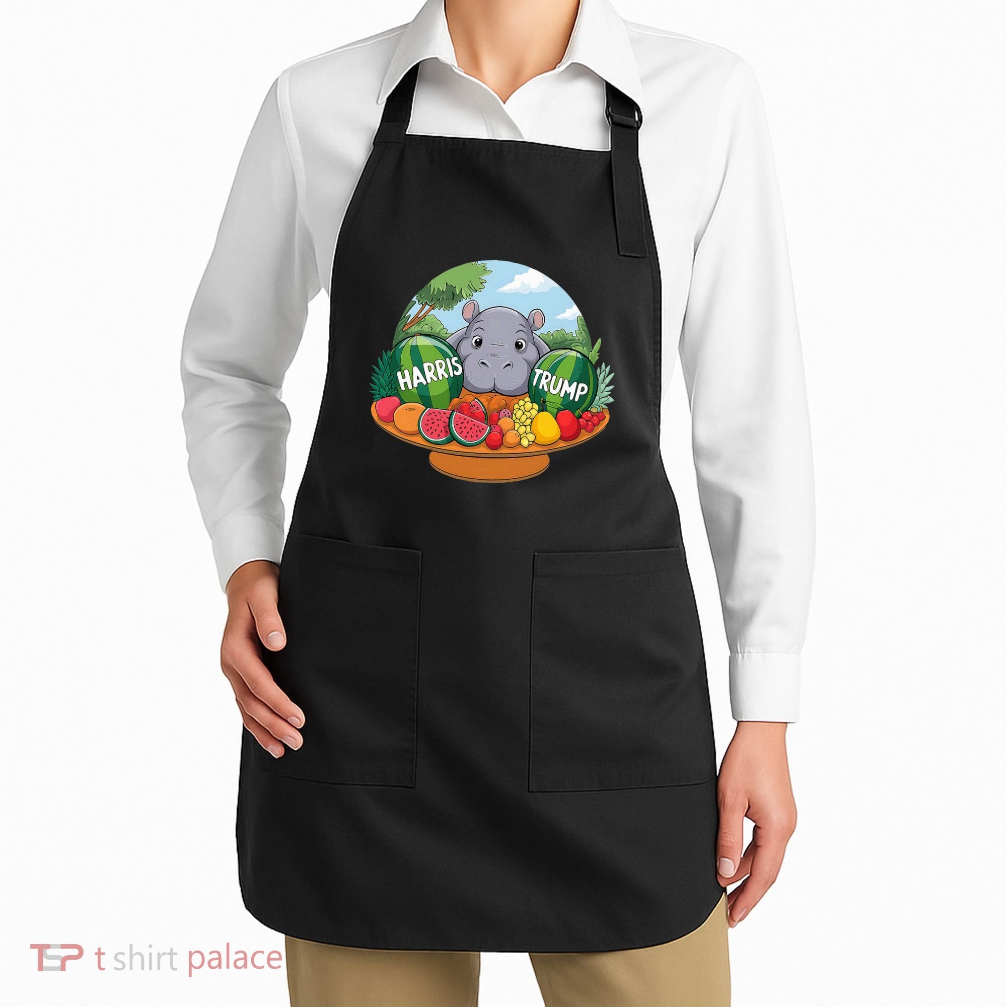 Moo Deng Predicts Donald Trump Will Win Us Election Apron