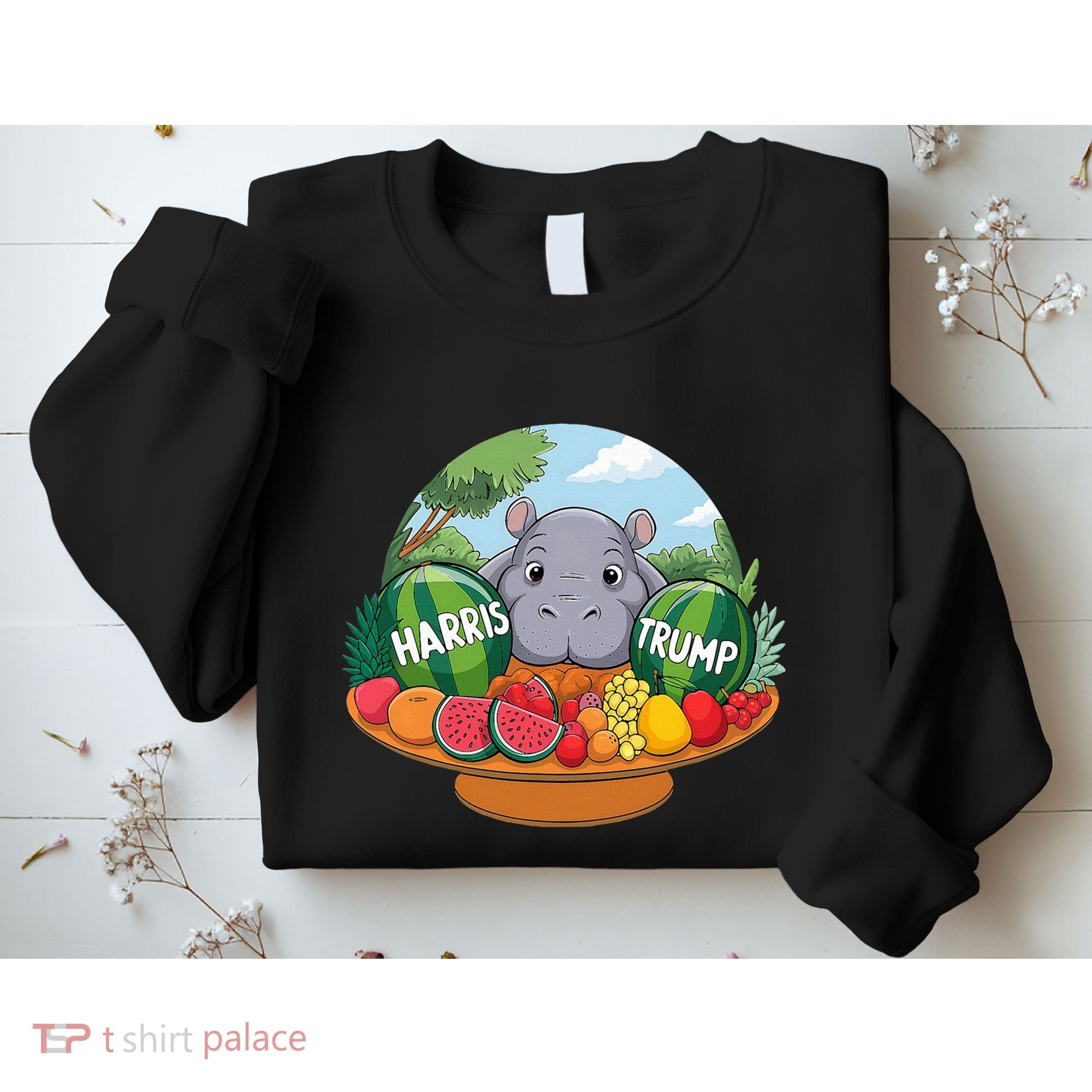 Moo Deng Predicts Donald Trump Will Win Us Election Sweatshirt