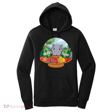 Moo Deng Predicts Donald Trump Will Win Us Election Women's Hoodie