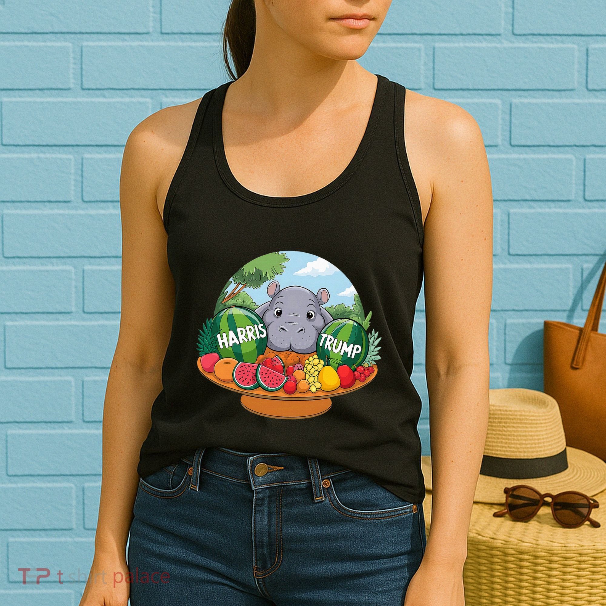 Moo Deng Predicts Donald Trump Will Win Us Election Women's Tank Top