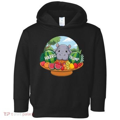 Moo Deng Predicts Donald Trump Will Win Us Election Toddler Hoodie