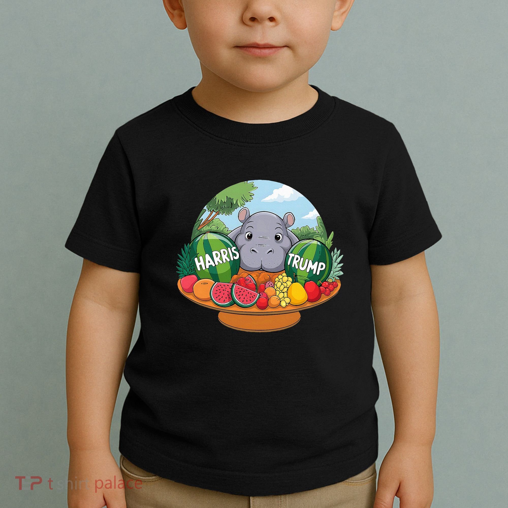 Moo Deng Predicts Donald Trump Will Win Us Election Toddler T-Shirt
