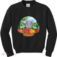 Moo Deng Predicts Donald Trump Will Win Us Election Kids Sweatshirt thumb 0