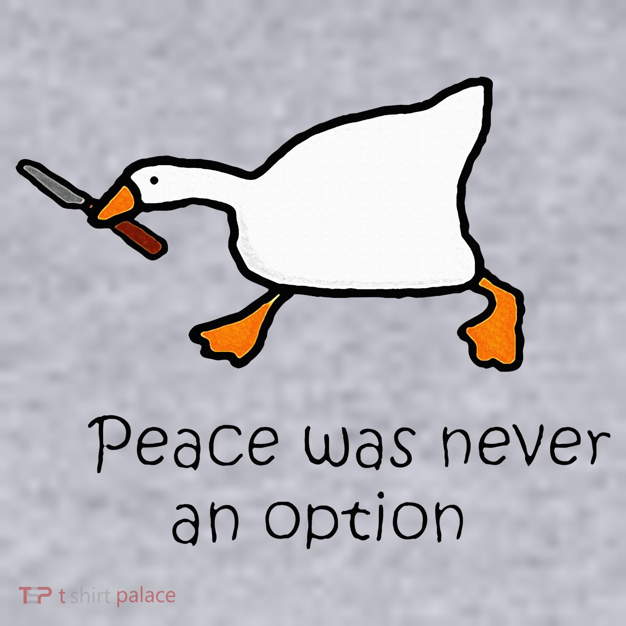 Murder Duck Peace Was Never An Option Duck With Knife Women's Sweatshirt