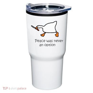 Murder Duck Peace Was Never An Option Duck With Knife Tumbler