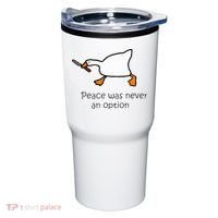 Murder Duck Peace Was Never An Option Duck With Knife Tumbler thumb 0