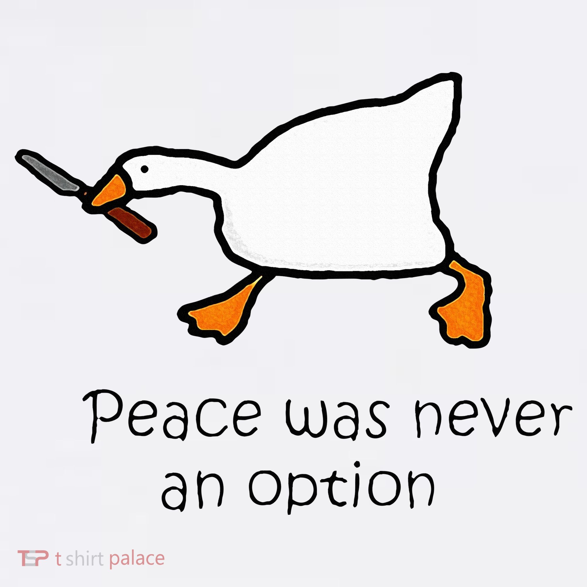 Murder Duck Peace Was Never An Option Duck With Knife Mousepad