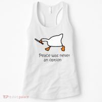 Murder Duck Peace Was Never An Option Duck With Knife Women's Tank Top thumb 0