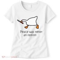 Murder Duck Peace Was Never An Option Duck With Knife Women's T-Shirt thumb 0