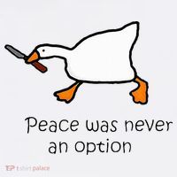 Murder Duck Peace Was Never An Option Duck With Knife Kids Hoodie thumb 5
