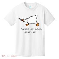 Murder Duck Peace Was Never An Option Duck With Knife Kids T-Shirt thumb 0