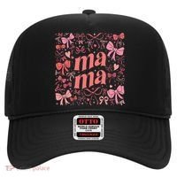 Mothers Day Preppy Mama Blue Coquette Bow Hat thumb 0