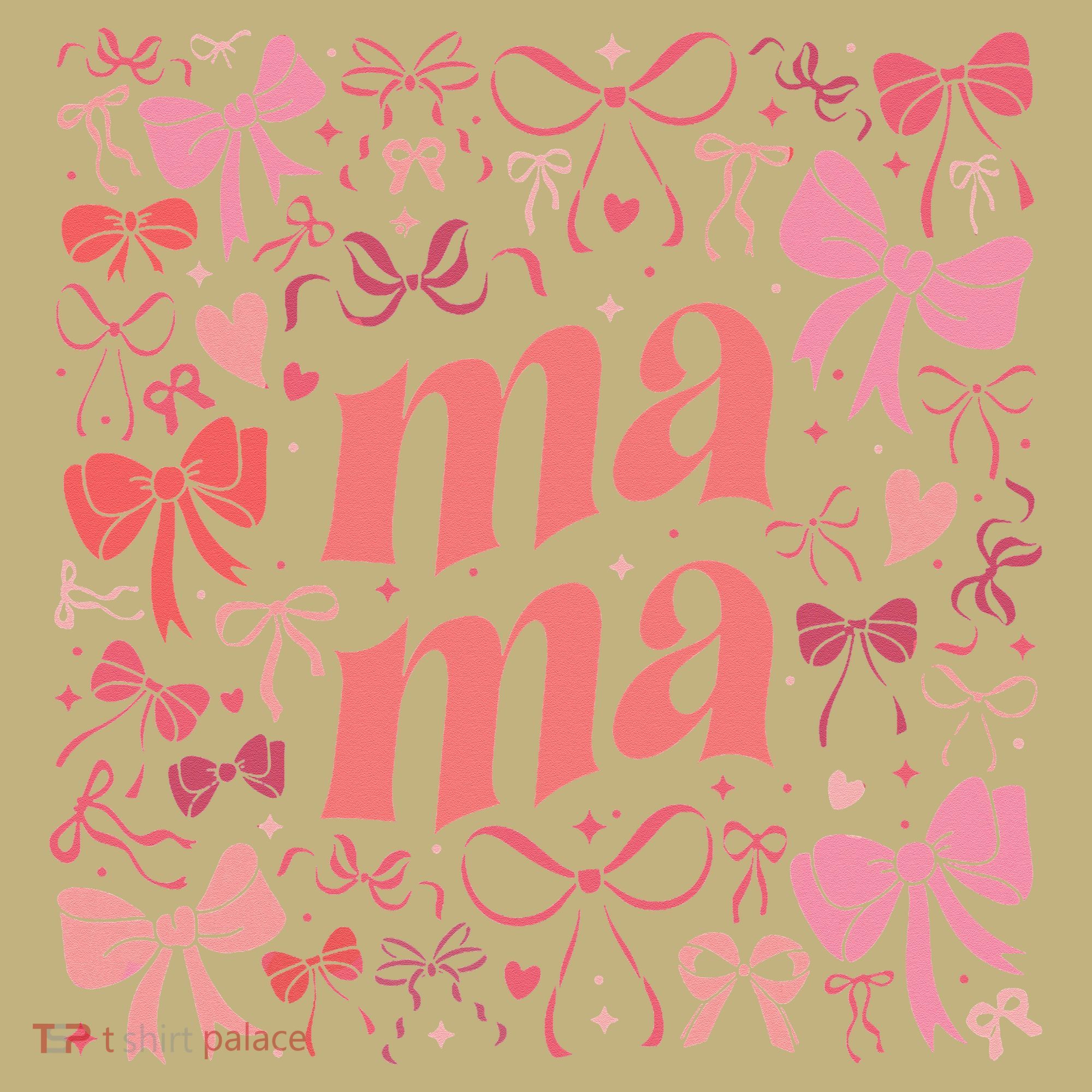 Mothers Day Preppy Mama Blue Coquette Bow Sweatshirt