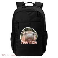 Moo Deng Pygmy Hippopotamus Funny Meme Backpack thumb 0