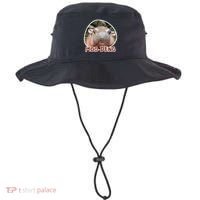 Moo Deng Pygmy Hippopotamus Funny Meme Bucket Hat thumb 0