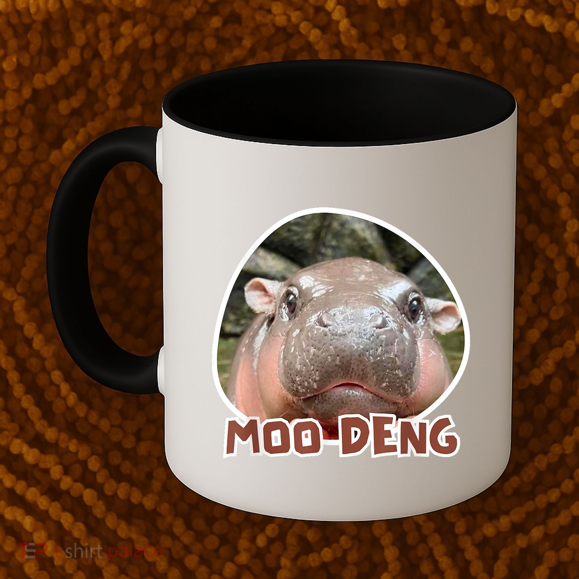 Moo Deng Pygmy Hippopotamus Funny Meme Coffee Mug