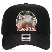 Moo Deng Pygmy Hippopotamus Funny Meme Hat thumb 0