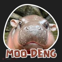Moo Deng Pygmy Hippopotamus Funny Meme Hat thumb 2