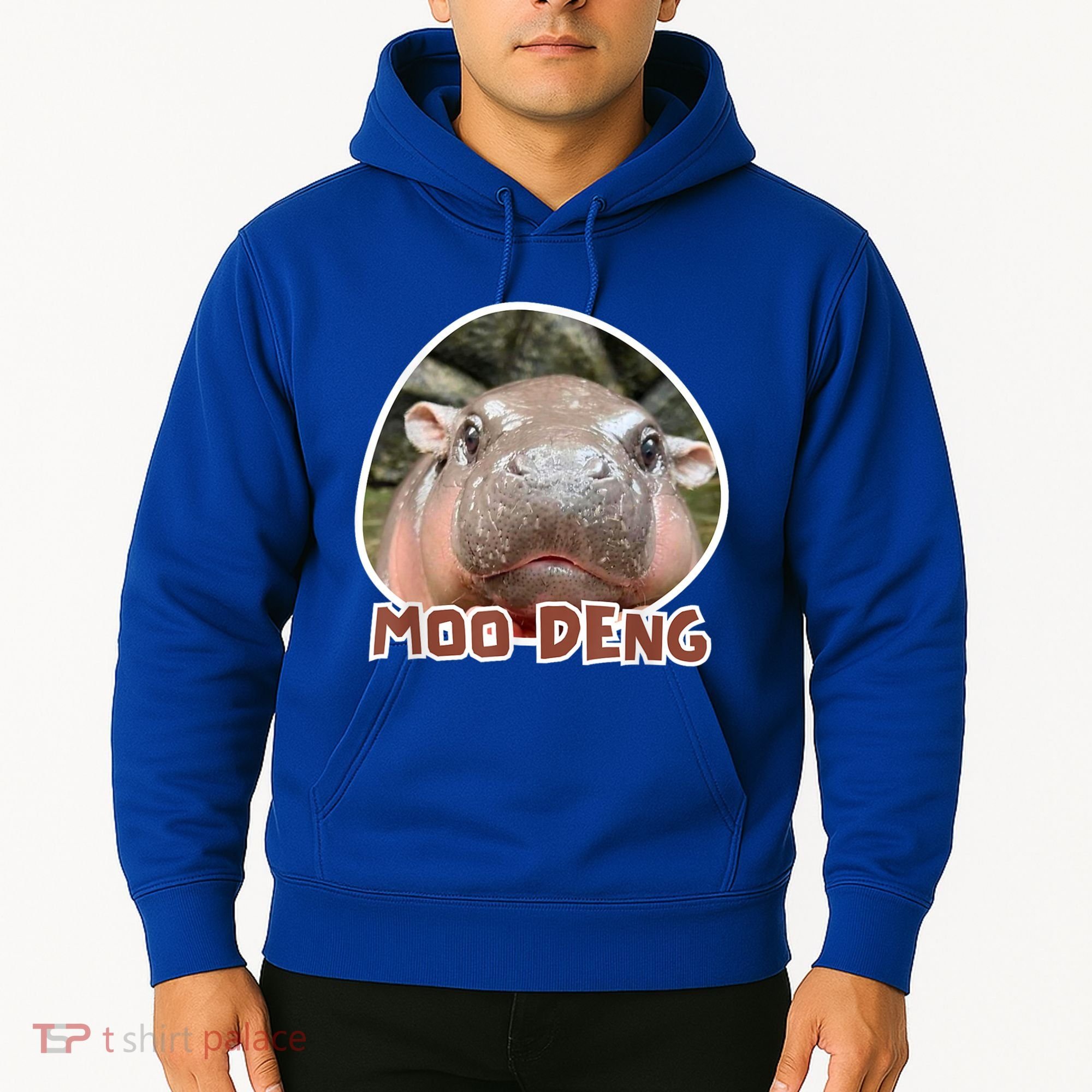 Moo Deng Pygmy Hippopotamus Funny Meme Hoodie
