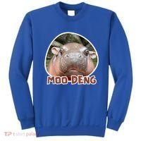Moo Deng Pygmy Hippopotamus Funny Meme Sweatshirt thumb 0
