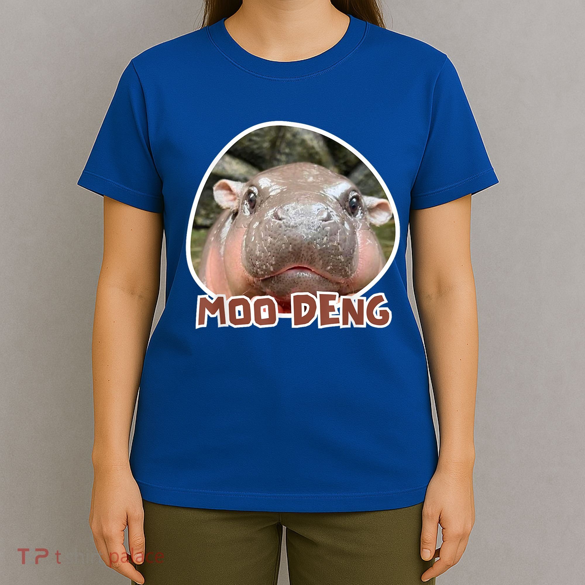 Moo Deng Pygmy Hippopotamus Funny Meme T-Shirt