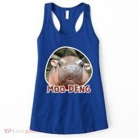 Moo Deng Pygmy Hippopotamus Funny Meme Women's Tank Top thumb 0