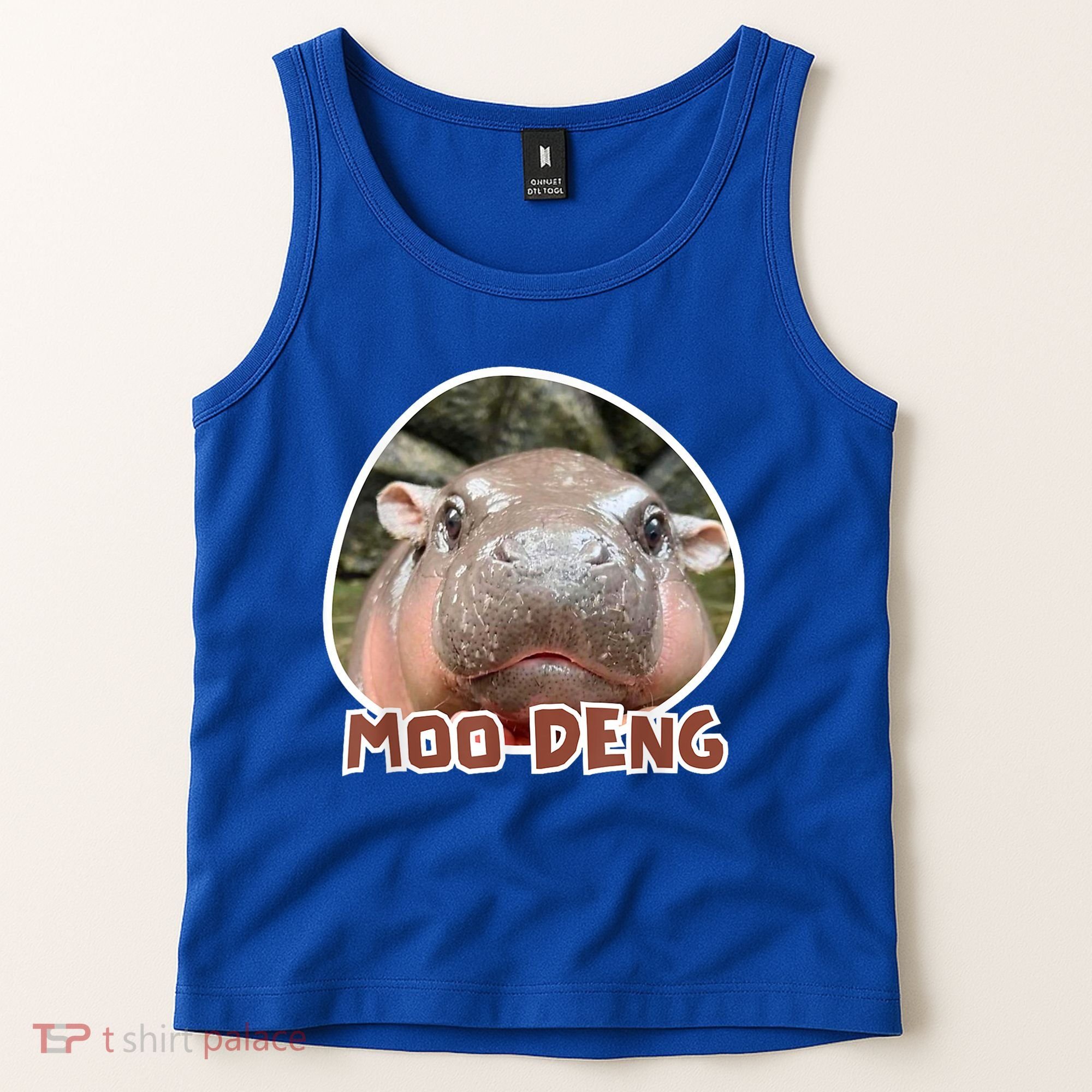 Moo Deng Pygmy Hippopotamus Funny Meme Tank Top