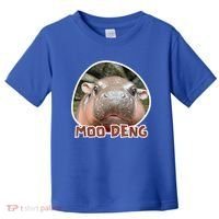 Moo Deng Pygmy Hippopotamus Funny Meme Toddler T-Shirt thumb 0