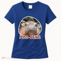 Moo Deng Pygmy Hippopotamus Funny Meme Women's T-Shirt thumb 0