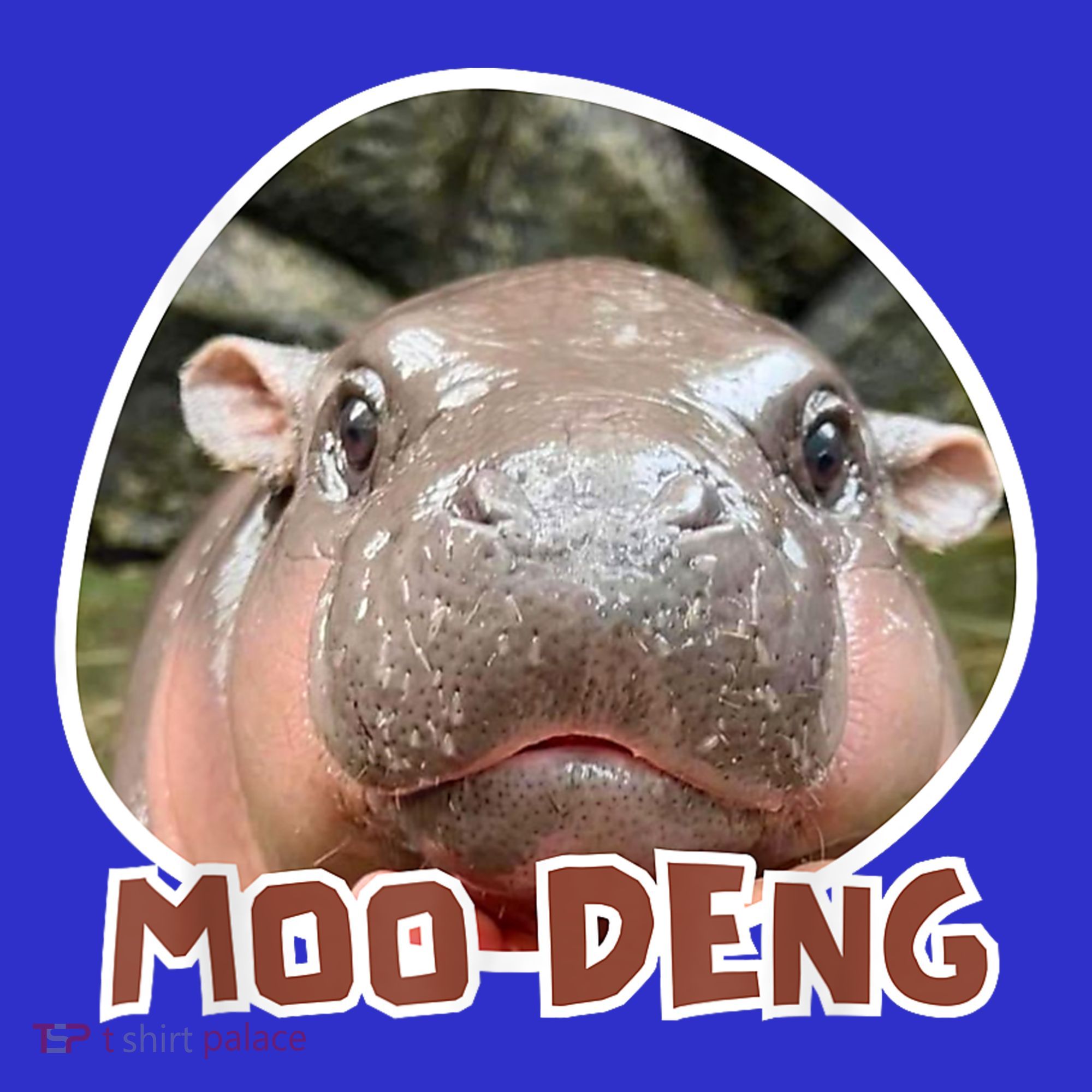 Moo Deng Pygmy Hippopotamus Funny Meme Women's T-Shirt