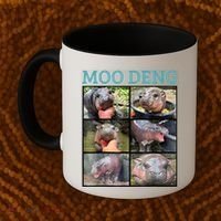 Moo Deng Picture Meme Funny Hippo Coffee Mug thumb 2