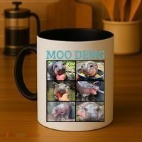 Moo Deng Picture Meme Funny Hippo Coffee Mug thumb 4