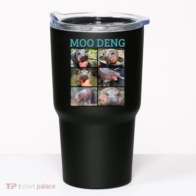 Moo Deng Picture Meme Funny Hippo Tumbler