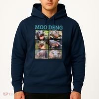 Moo Deng Picture Meme Funny Hippo Hoodie thumb 2