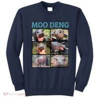 Moo Deng Picture Meme Funny Hippo Sweatshirt thumb 0