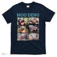 Moo Deng Picture Meme Funny Hippo T-Shirt thumb 0