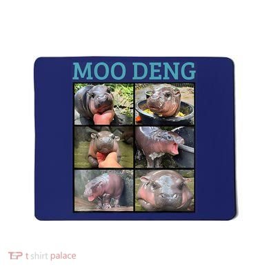 Moo Deng Picture Meme Funny Hippo Mousepad