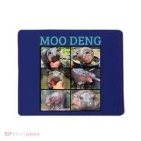 Moo Deng Picture Meme Funny Hippo Mousepad thumb 0