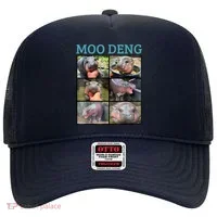 Moo Deng Picture Meme Funny Hippo Hat thumb 0